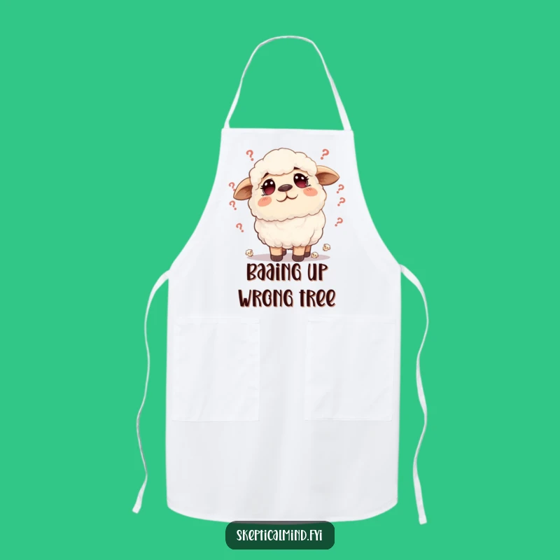 Funny Sheep Doubt Apron: Worried Chef's Companion for Pondering Meals