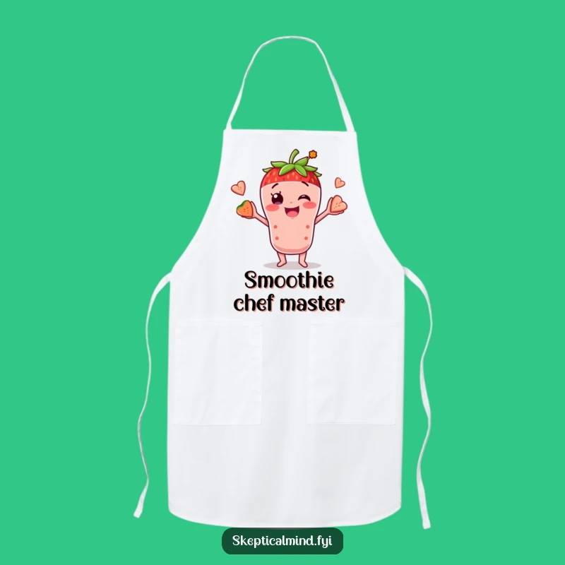 Funny Smoothie Kitchen Apron: Blend Fun & Health!