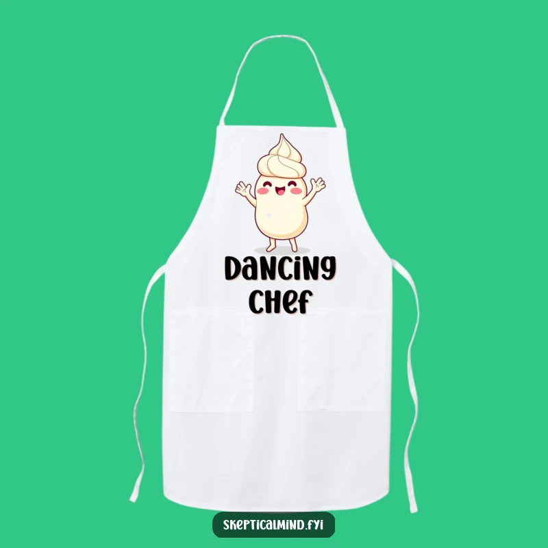 Funny Sour Cream Apron - Cook with Dance & Waving Fun!