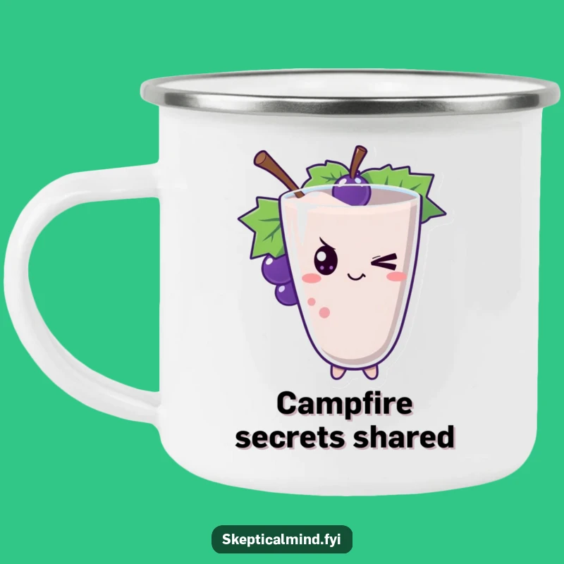 Funny Winking Grape Camping Mug - Cheeky Sips on the Go