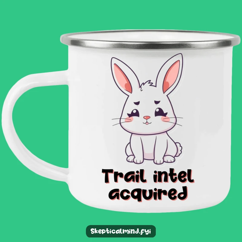Funny Bunny Camp Contemplation Mug - Your thoughtful companion for adventures!