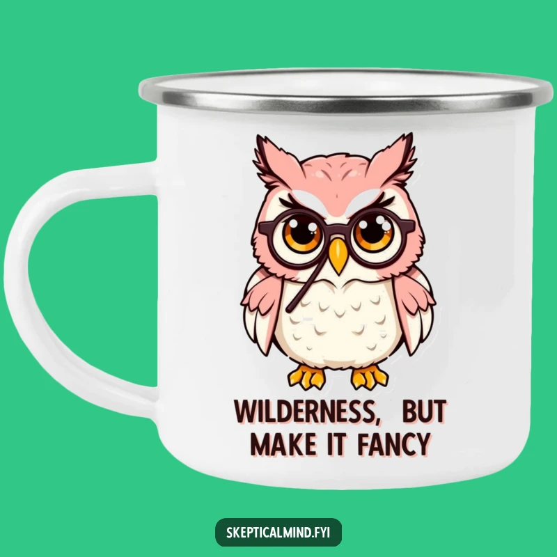 Funny Owl Camping Mug: Sophisticated Explorer Mug, Unique & Funny Gift