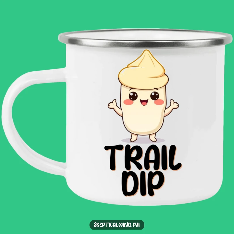 Funny Sour Cream Chip Presenter Camping Mug: Outdoor Hilarious Snack Buddy