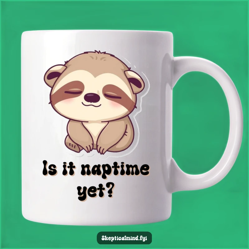 Funny Sleepy Sloth Mug: Unimpressed Sloth's Slow Blink, Hilarious Coffee Lover Gift!