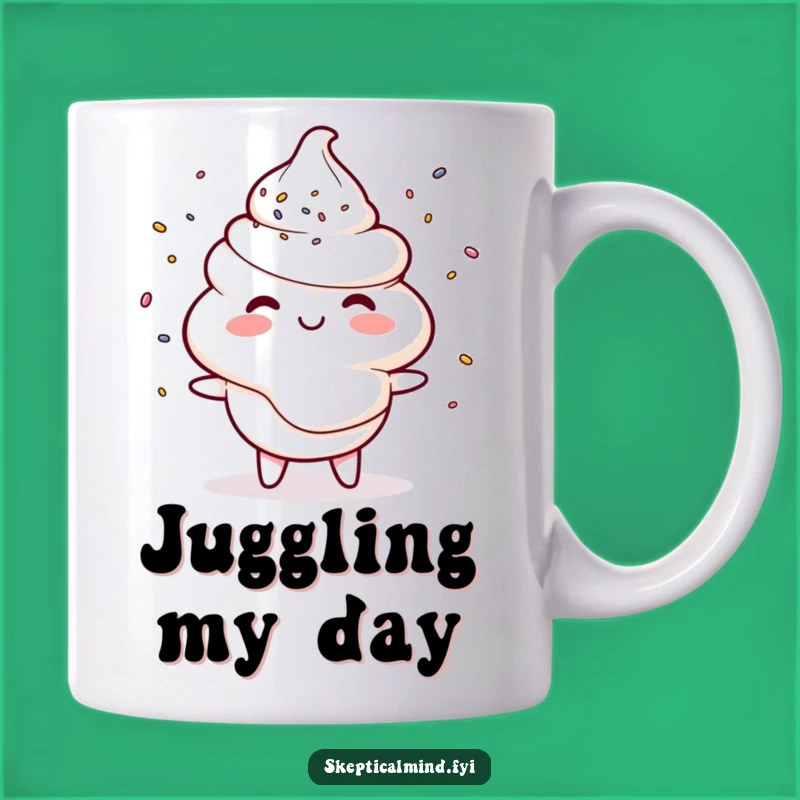 Funny Sour Cream Juggling Mug: A Hilarious Gift for Sweet Tooth Fans