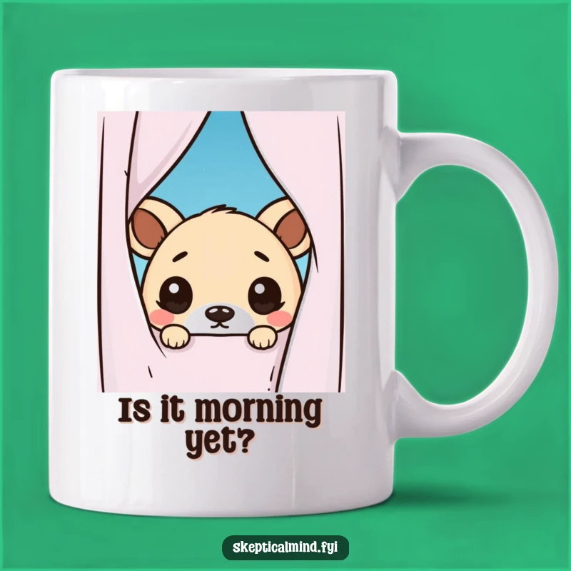 Funny Kawaii Animal Peeking Mug - Perfect Gift for the Doubting Soul