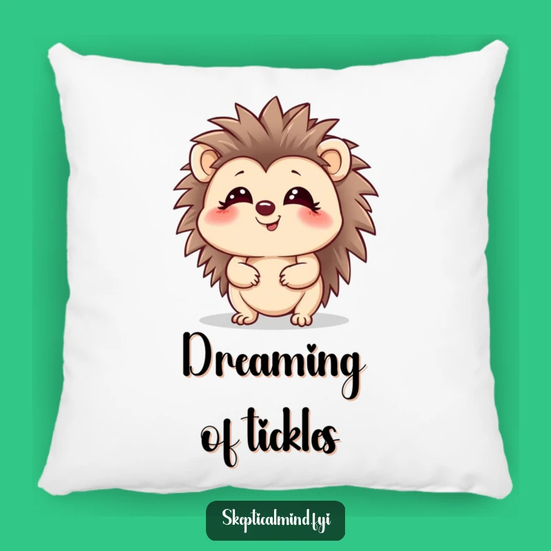 Funny Hedgehog Pillow - Giggling Spiky Comfort Pillow Gift