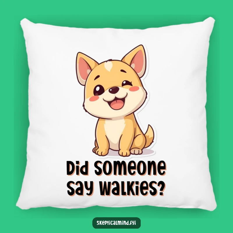 Funny Dog Pillow - Cute Puppy Head Tilt Throw Pillow Gift