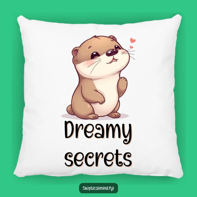 Funny Giggling Otter Pillow - Cuddle Up with Joyful Secrets