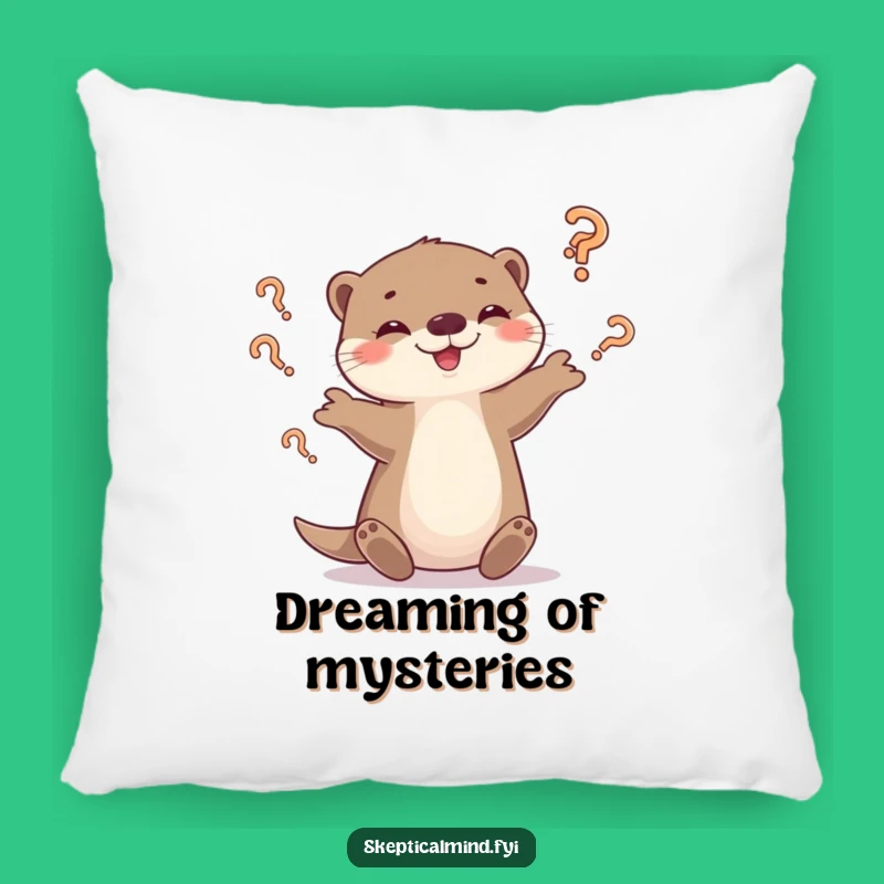 Funny Otter Curious Pillow - Cozy comfort for the questioning, a funny gift!