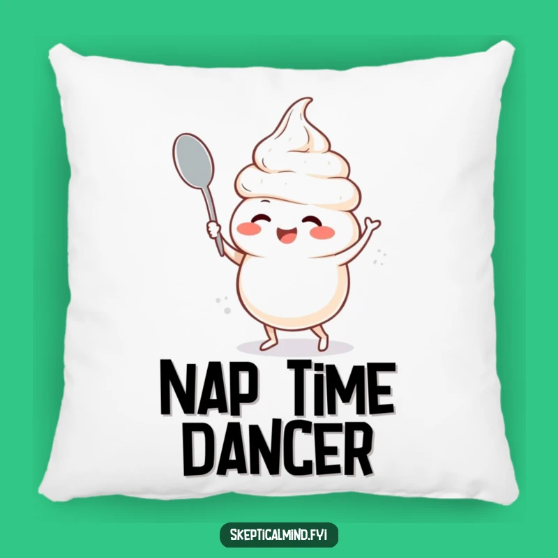 Funny Sour Cream Dance Pillow - Giggling Character Spoon Nap Pillow Funny Gift