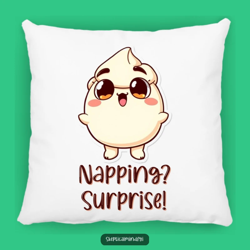Funny Surprised Sour Cream Pillow: Comfy & Hilarious Reaction Accent