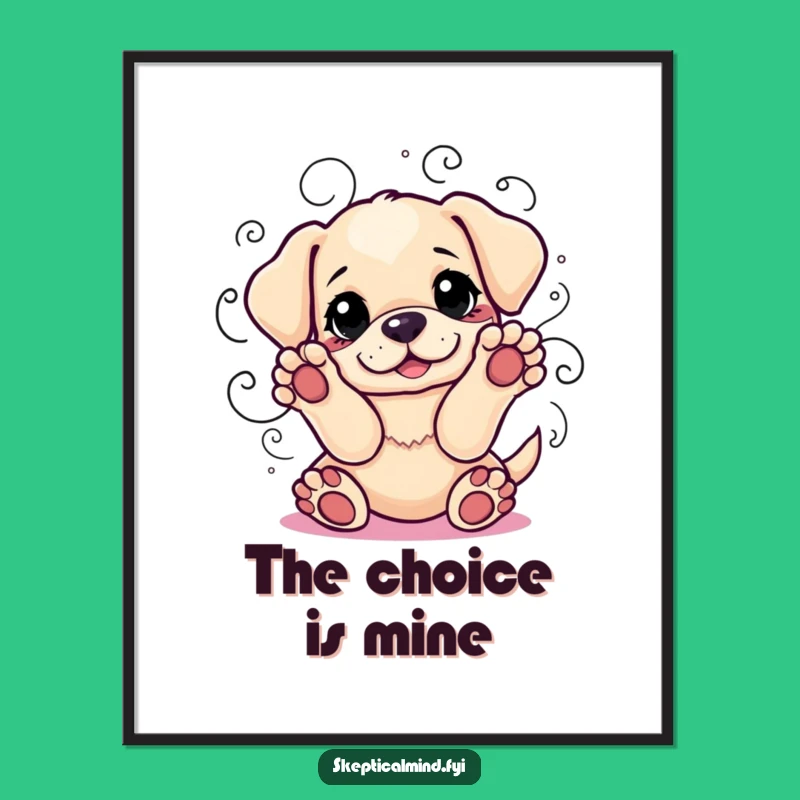 Funny Puppy Indecision Digital Art - Instant Charm for Your Walls