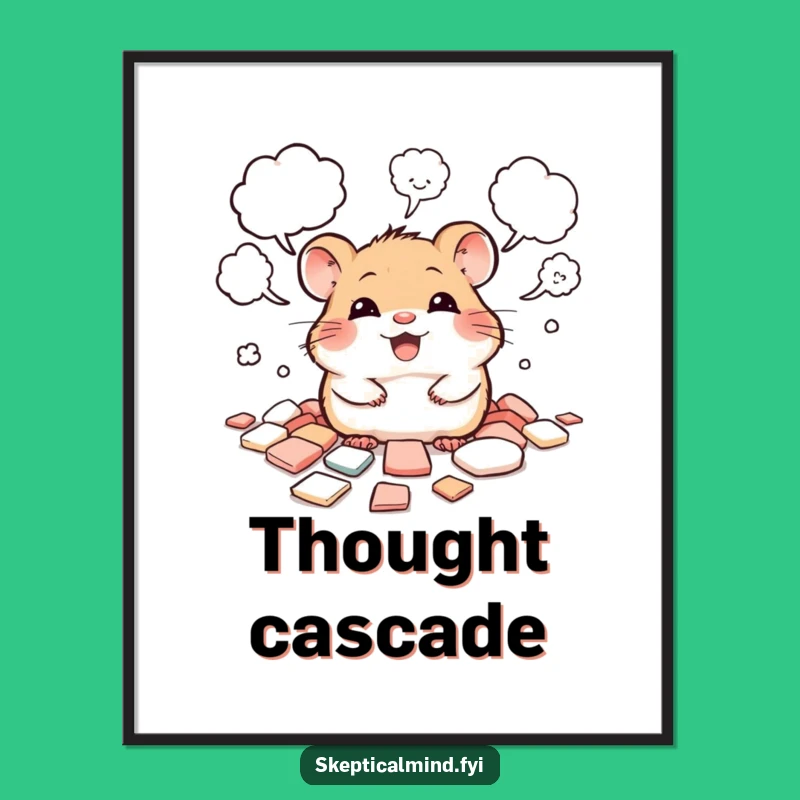 Funny Hamster Creative Spark Digital Art - Instant Gift for Thinkers