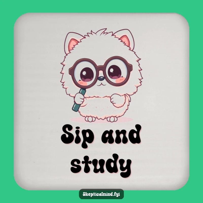 Funny Kawaii Magnifying Coaster - Protect Surfaces with Charm