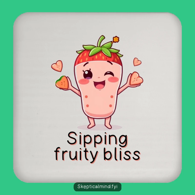 Funny Smoothie Juggling Coasters: Protect Surfaces with Fun!