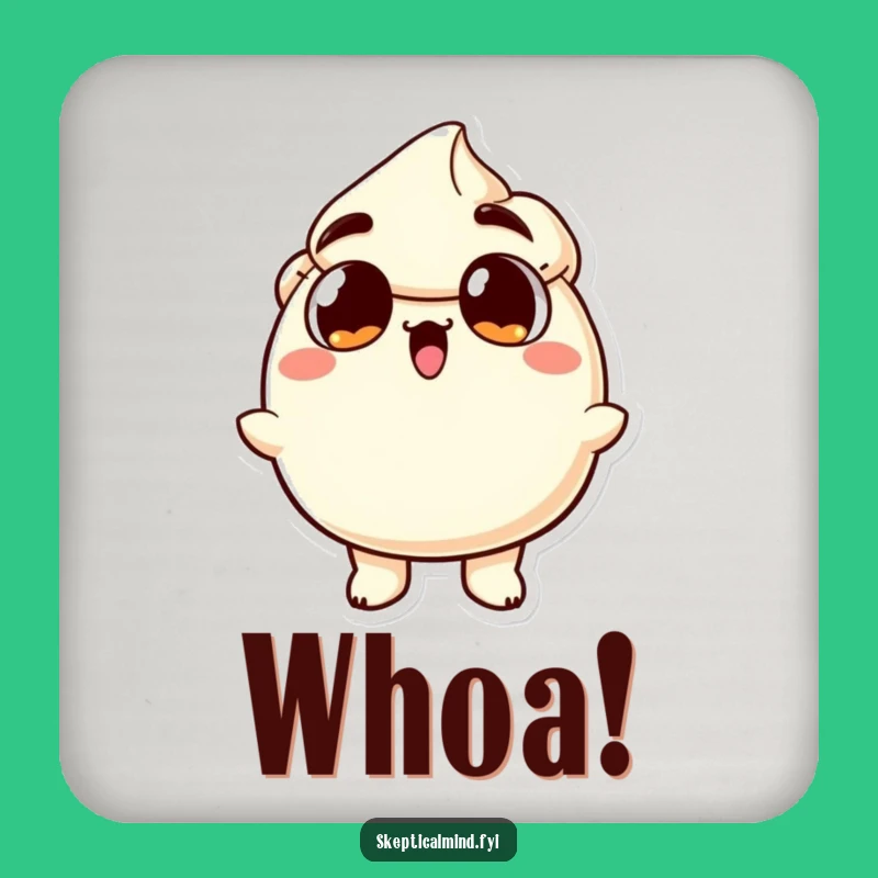 Funny Surprised Sour Cream Coaster: Hilarious Protection for Surfaces