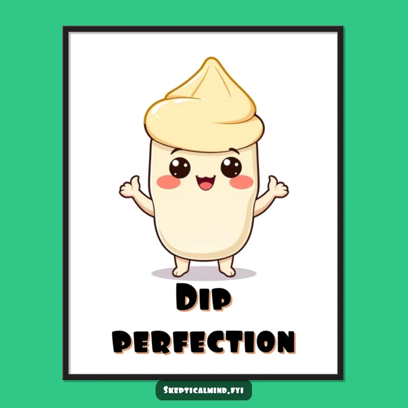 Funny Sour Cream Chip Presenter Poster: Hilarious Wall Art for Snack Lovers