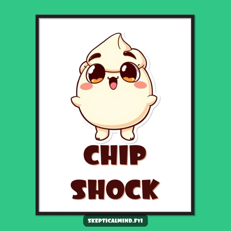 Funny Surprised Sour Cream Poster: Hilarious Reaction Wall Art