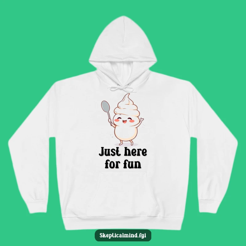 Cozy Funny Sour Cream Dancing Hoodie - Giggling Character Spoon Jam Funny Gift