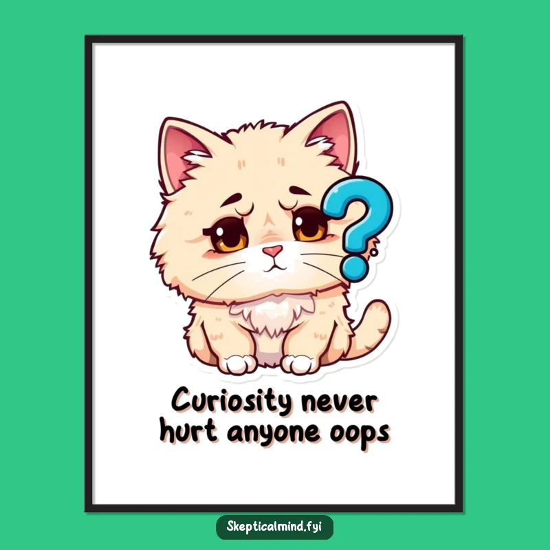 Add a touch of quirky humor to your walls with this free printable art! Print at home for instant intrigue.