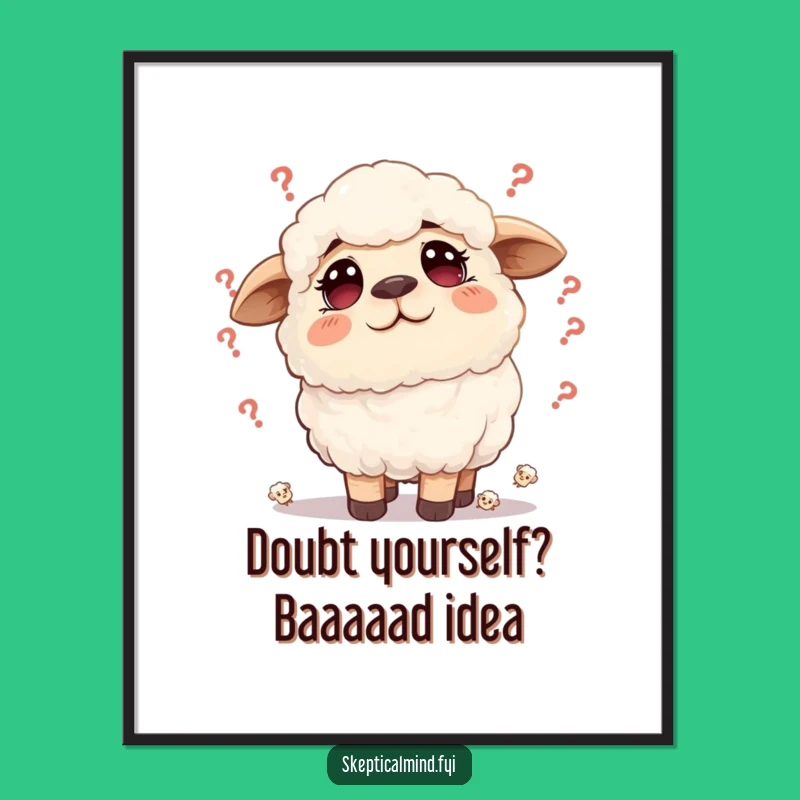 Free Printable Sheep Wall Art - Doubtful But Cute Downloadable Decor!