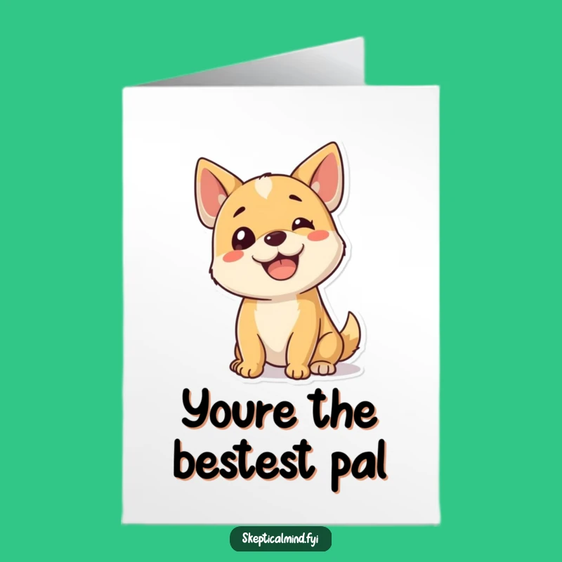 Free Printable Thank You Card: Funny Dog Head Tilt - Adorable Doggo Downloadable Gift