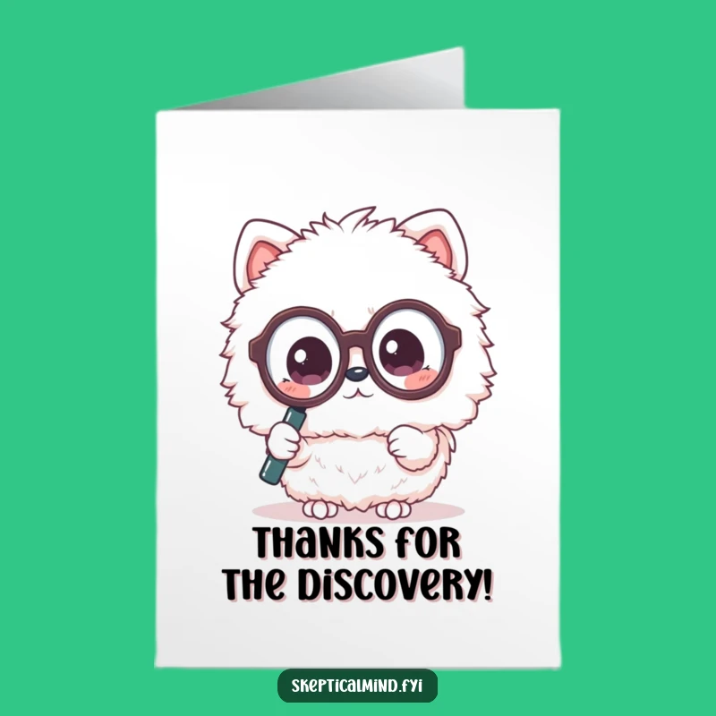 Free Printable Thank You Card: Kawaii Animal's Inquiry, Adorable Gift