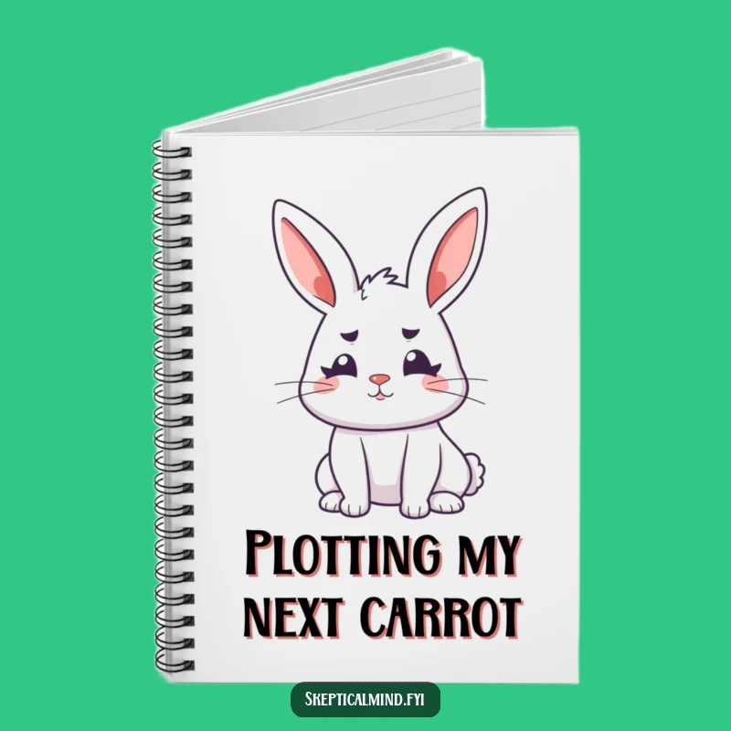Funny Bunny Thought Journal Notebook - Capture your ideas with this funny gift!