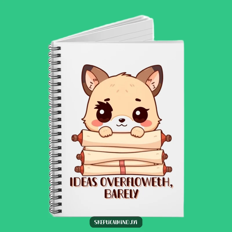 Funny Kawaii Scroll Notebook: Jot Down Ideas with Witty Flair