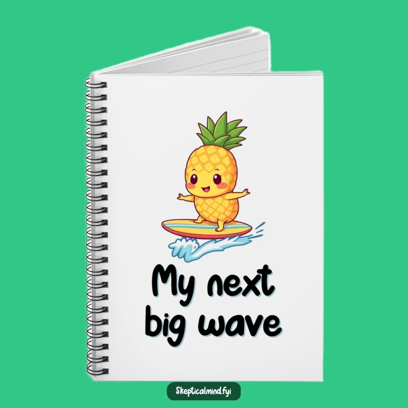 Funny Pineapple Smoothie Notebook - Jot Down Ideas with Tropical Humor