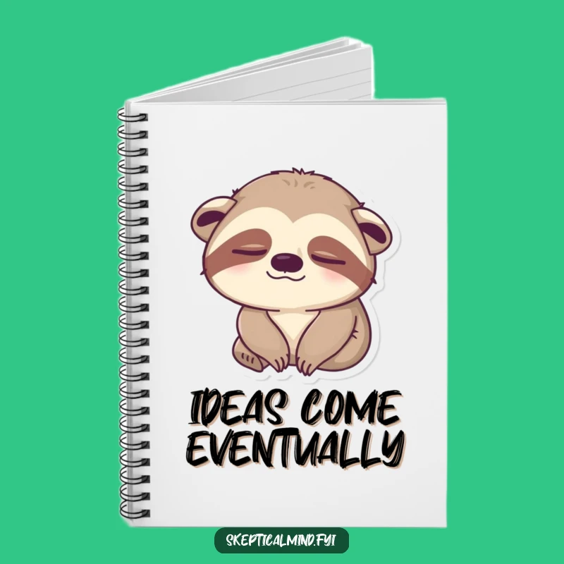 Funny Sleepy Sloth Notebook: Jot Down Slow Thoughts, Lazy Ideas, Perfect Gift!