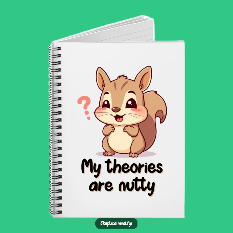 Funny Squirrel Notebook: Cheerful Squirrel Puzzled by Symbol - Hilarious Journal Gift!