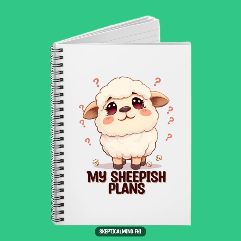 Funny Sheep Doubt Notebook: Worried Journal for Thoughtful Entries