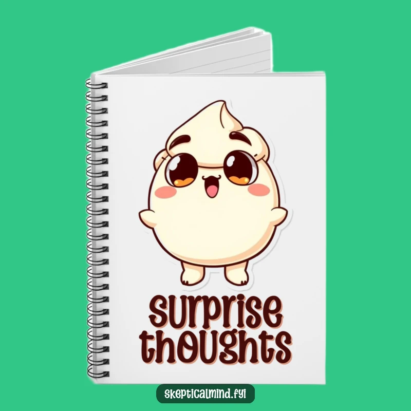 Funny Surprised Sour Cream Notebook: Jot Down Thoughts with Shocking Flair