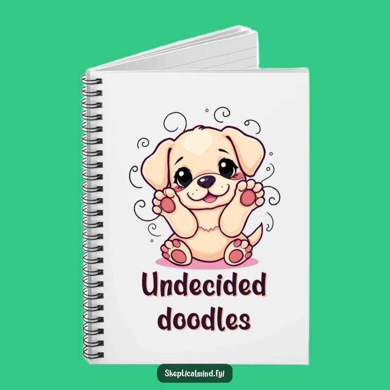 Funny Puppy Indecision Notebook - Jot Down Your Choices with Cute Humor