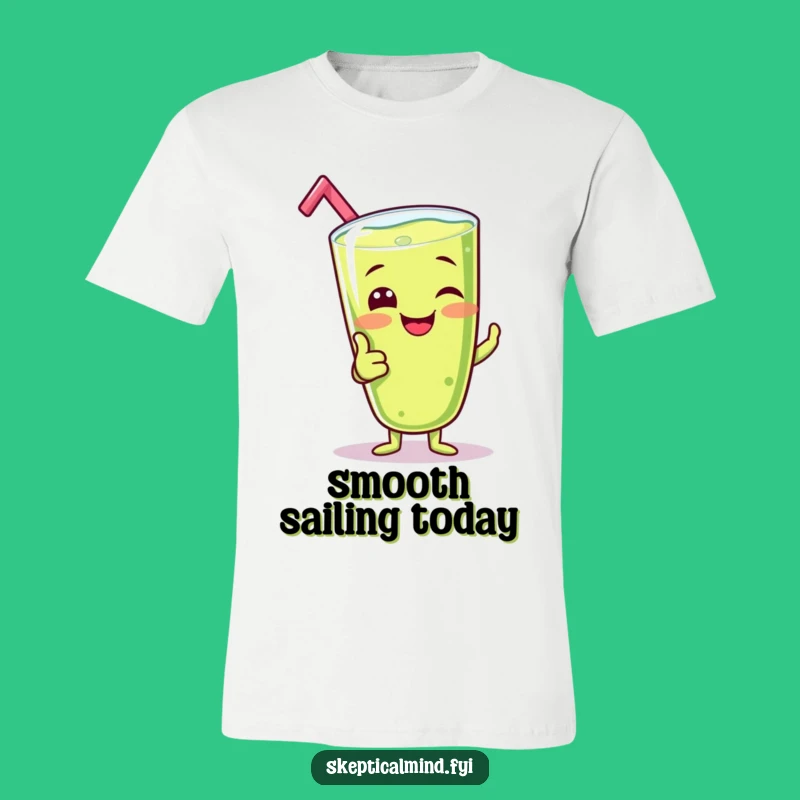 Funny Giggling Kiwi Smoothie T-Shirt - Silly Thumbs Up Tee - Gift