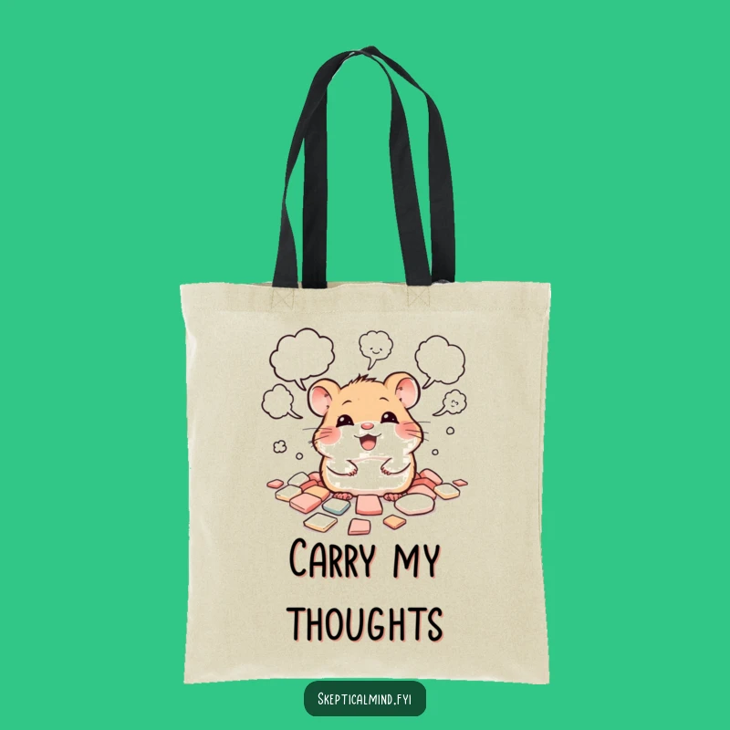 Funny Hamster Idea Carrier Tote Bag - Stylish Gift for Thinkers