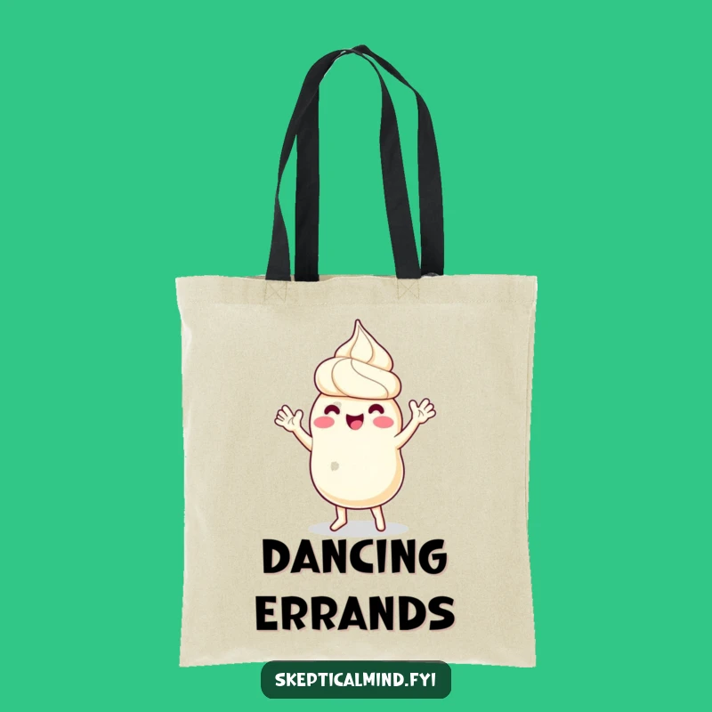 Funny Sour Cream Tote Bag - Carry Your Dance Moves & Fun!