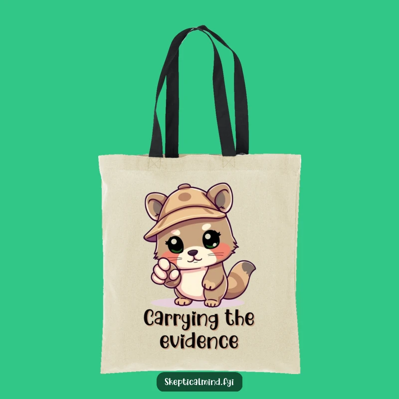 Funny Detective Kawaii Animal Tote Bag: Carry Your Clues (and Stuff)