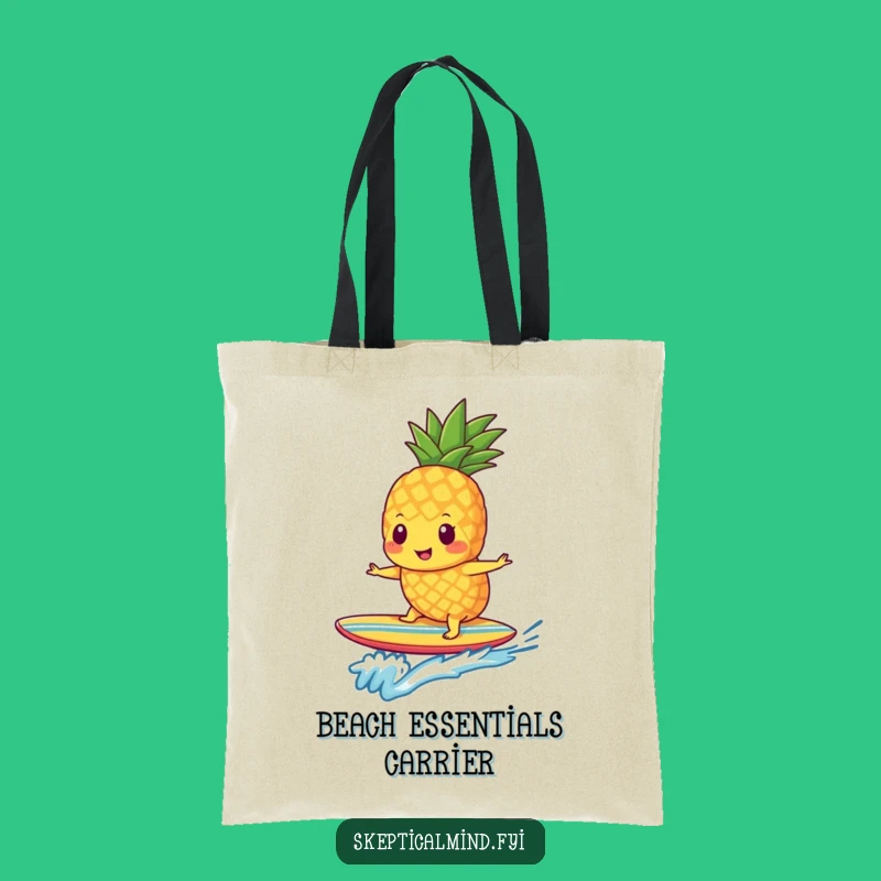 Funny Pineapple Smoothie Tote Bag - Carry Your Laughs & Beach Gear