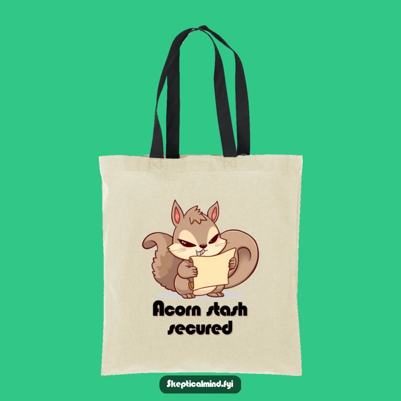 Funny Squirrel Secrets Tote: Mischievous Character Bag for Everyday Fun
