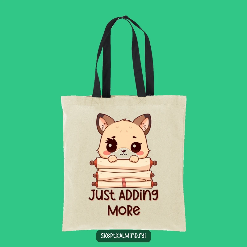 Funny Kawaii Scroll Animal Tote Bag: Carry Your Wit and Your Essentials